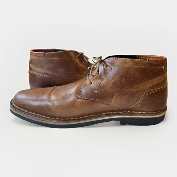 Steve Madden Men\'s Harken Boot Size 9 Lace-Up, Brown Leather main image 4